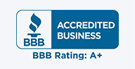 Better Business Bureau Accredited Business BBB Rating A+ logo